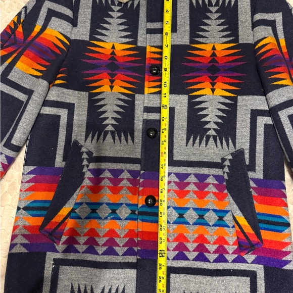 Pendleton Multicolor Geometric Jacket with Shearling Collar - Picture 3 of 13